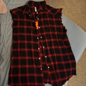 Men’s Extra Large Young LA Cut-Off Button Up